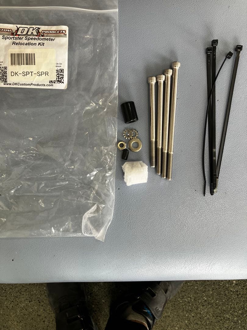 DKカスタム スポーツスター メーター移設キット インジケーターライトブラケット
