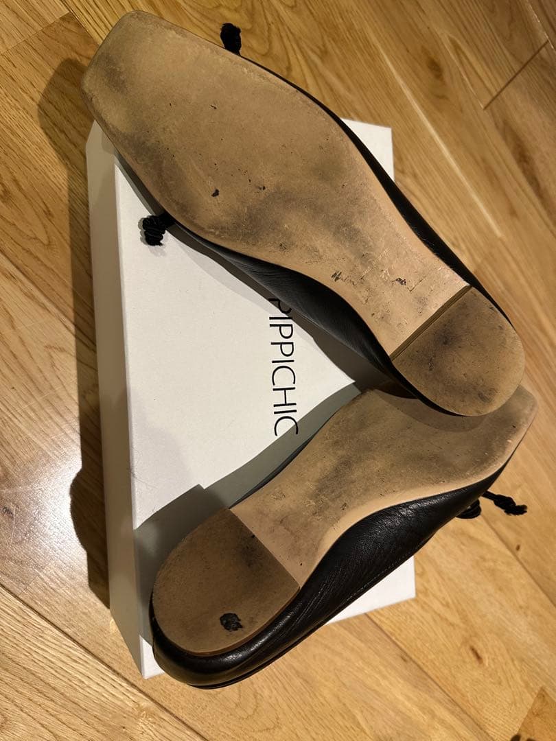 PIPPICHIC スクエアトゥバレエ フラットシューズ