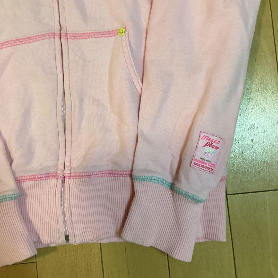 メゾピアノ ベリエちゃん ジップアップ ジャケット 150 刺繍 平成レトロ