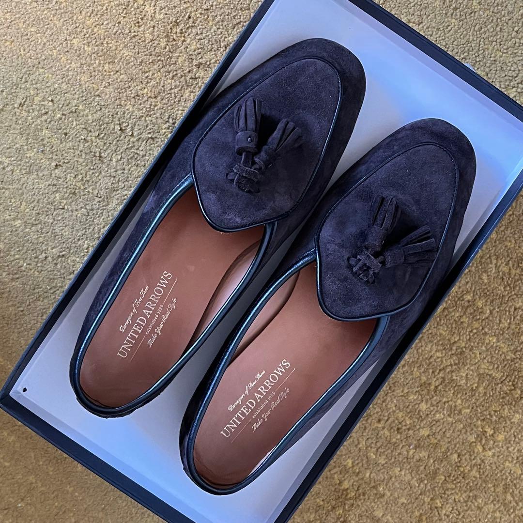 コ*タ様 【美品】UNITED ARROWSベルジャンシューズ タッセルローファ