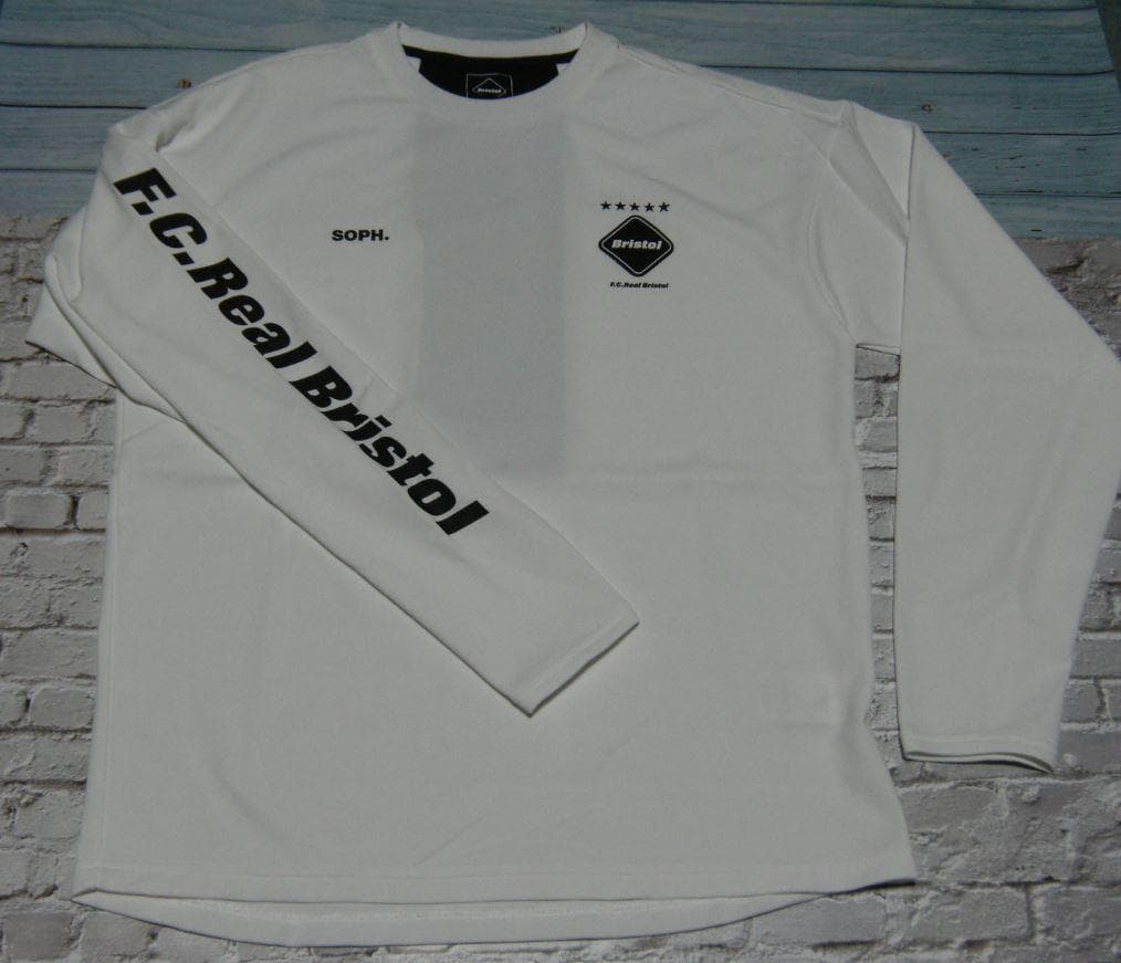 FCRB L/S TEAM PRACTICE TOP S 白 ロンTブリストル