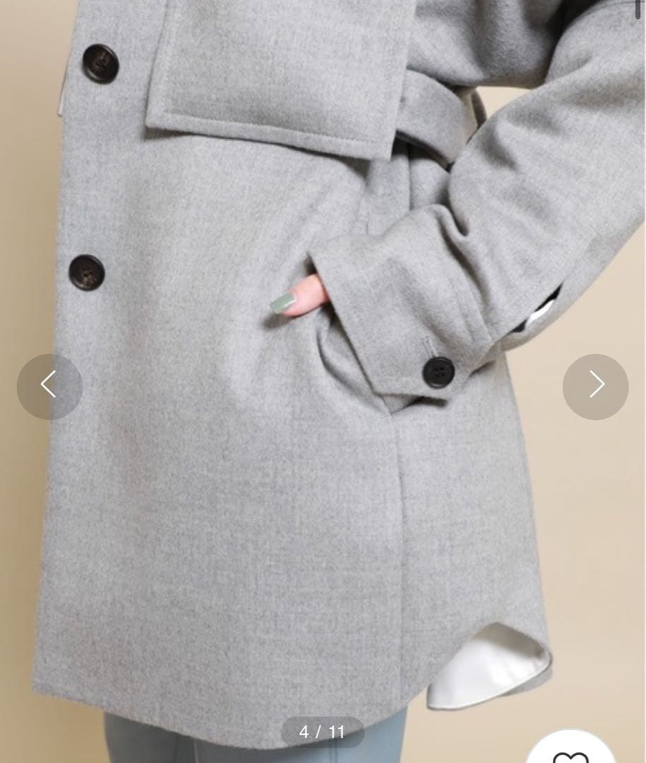 CINOH ウールCPOジャケット　コート