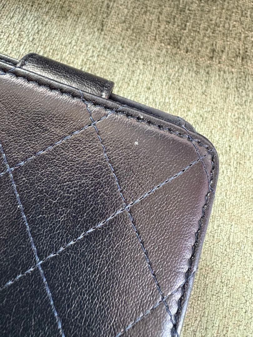 CHANEL ネイビー ミニウォレット