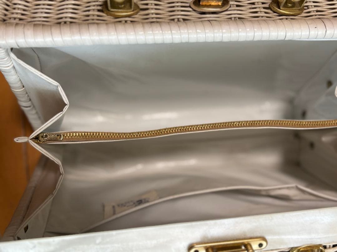 貝殻　アンティーク　かごバッグ