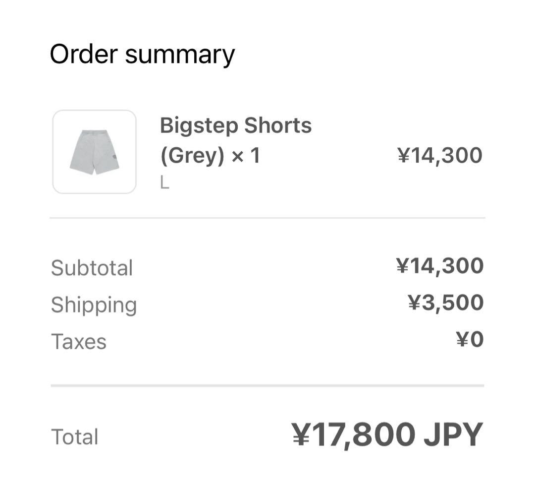 MERTRA Bigstep Shorts (Grey) サイズL