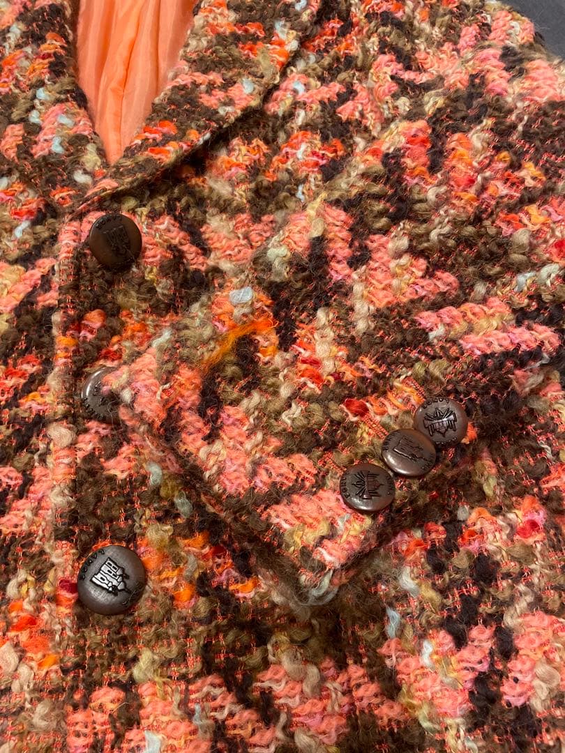 RENA LANGE 華やかなツイードジャケット　42 ￼クリスマスパーティ