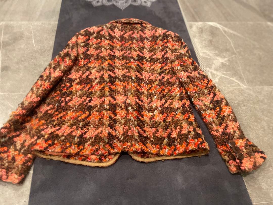 RENA LANGE 華やかなツイードジャケット　42 ￼クリスマスパーティ