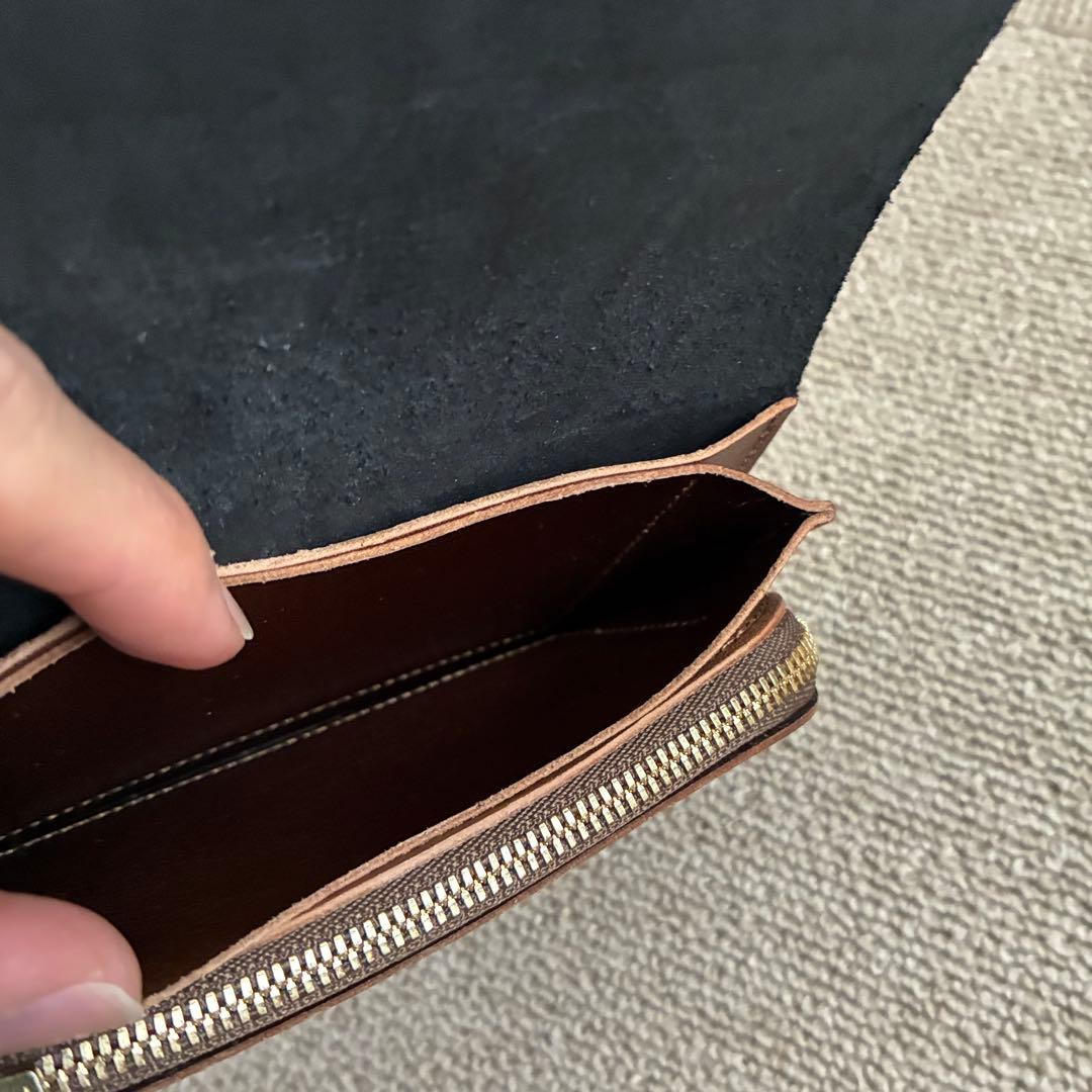 forme フォルメ ハンドウォレット レザー コンビ コンパクト 財布