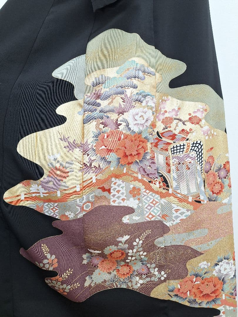 着物リメイクワンピース3691