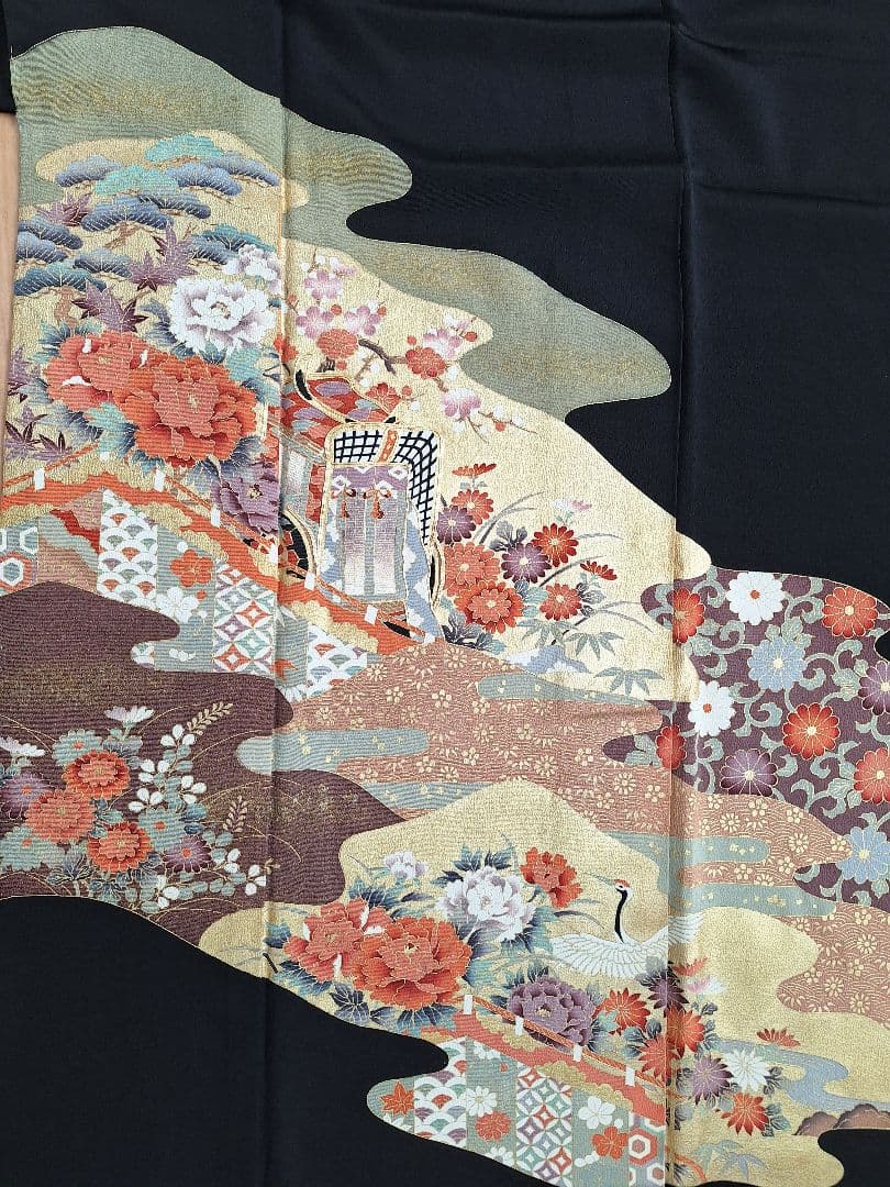 着物リメイクワンピース3691