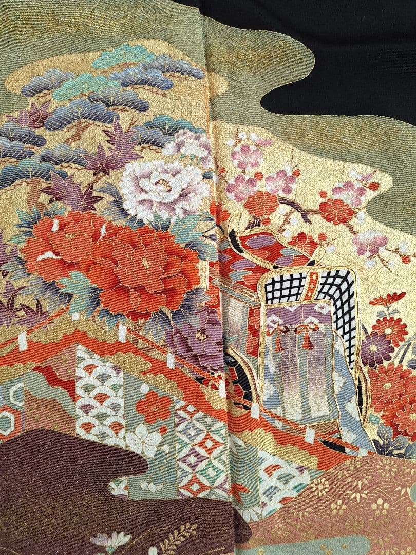 着物リメイクワンピース3691