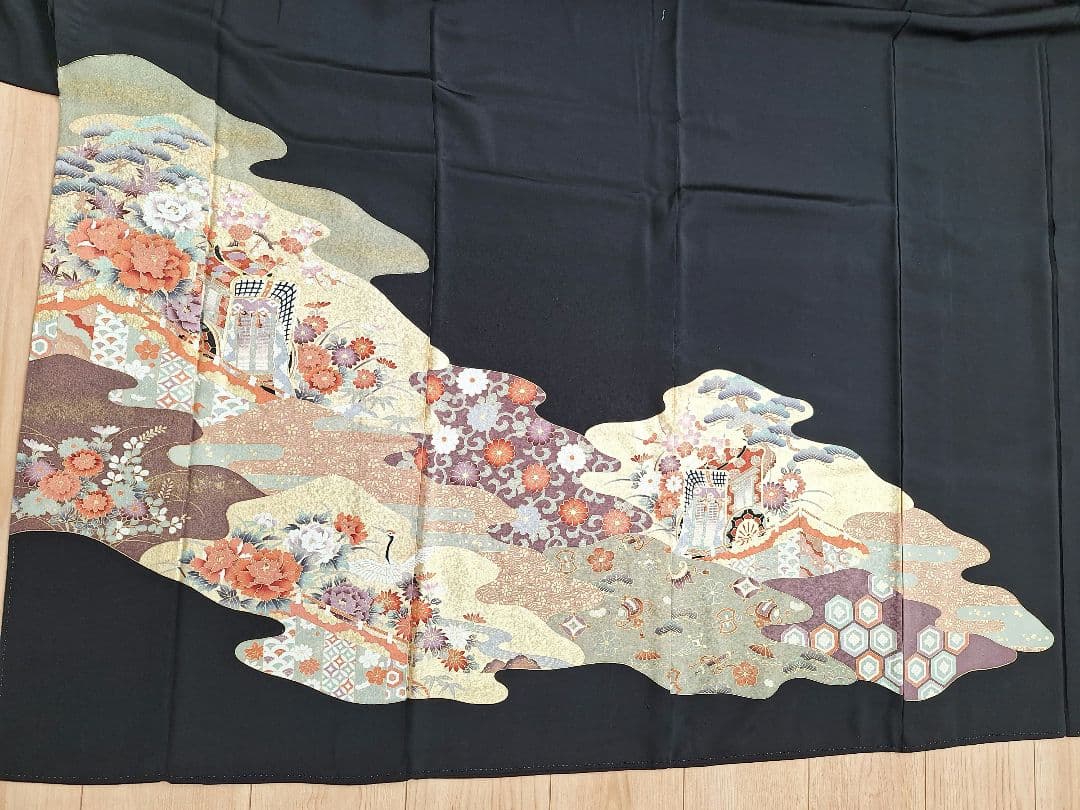 着物リメイクワンピース3691