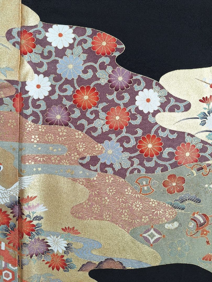 着物リメイクワンピース3691