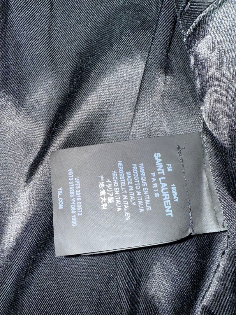 美品！サンローラン テディジャケットレディースサイズ36ブラック