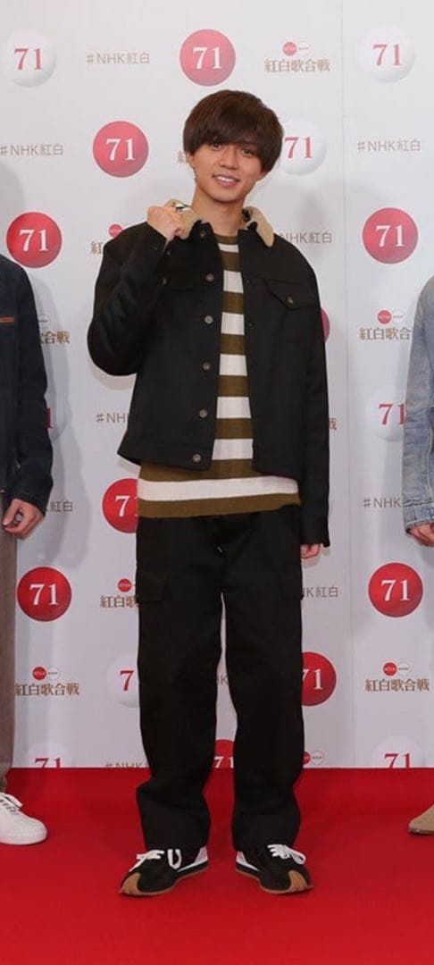 LOEWE ブラック アニマルジャケット　Nissy 永瀬廉　山田涼介　着用