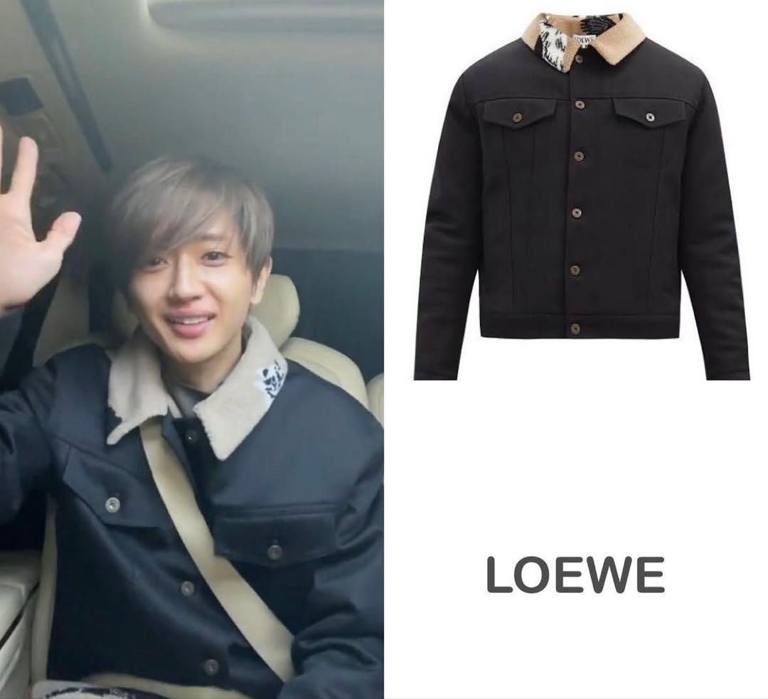 LOEWE ブラック アニマルジャケット　Nissy 永瀬廉　山田涼介　着用