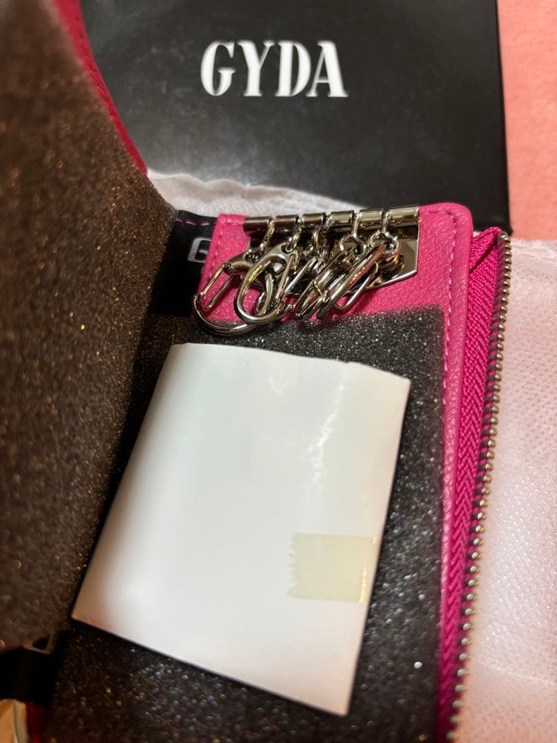 gyda キーケース　キルティング　ピンク