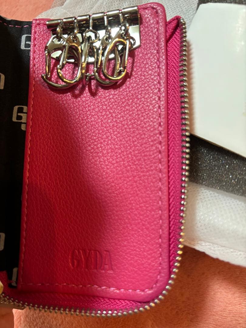 gyda キーケース　キルティング　ピンク