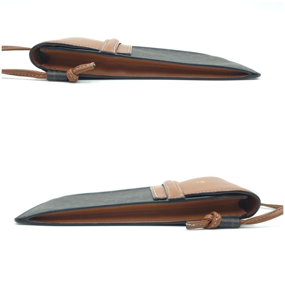 未使用 CELINE セリーヌ トリオンフ スマホショルダー モバイルポーチ