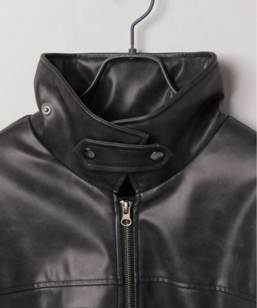 ヴィンテージパファーレザーブルゾン JEANASIS