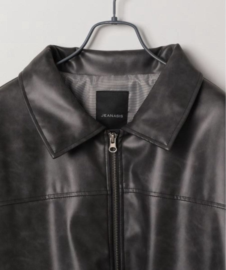 ヴィンテージパファーレザーブルゾン JEANASIS