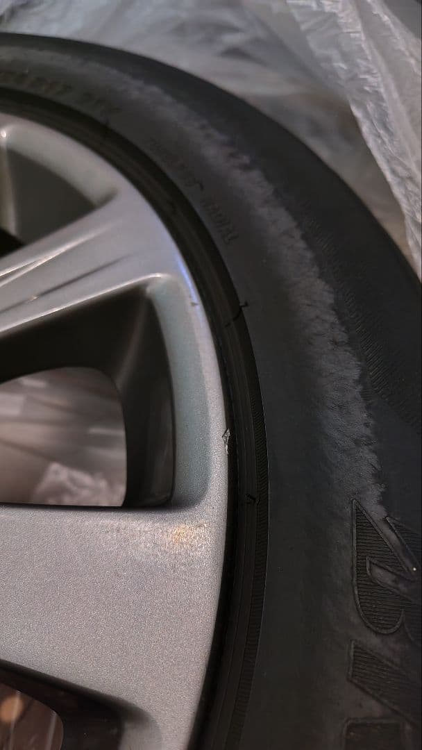 スバル純正17インチ4本ホイール　7JJ 55 PCD100 ガンメタリック塗装