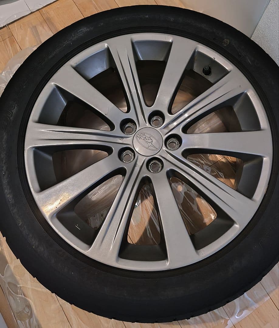 スバル純正17インチ4本ホイール　7JJ 55 PCD100 ガンメタリック塗装
