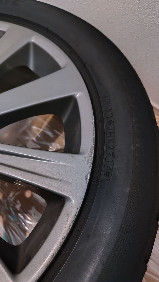 スバル純正17インチ4本ホイール　7JJ 55 PCD100 ガンメタリック塗装