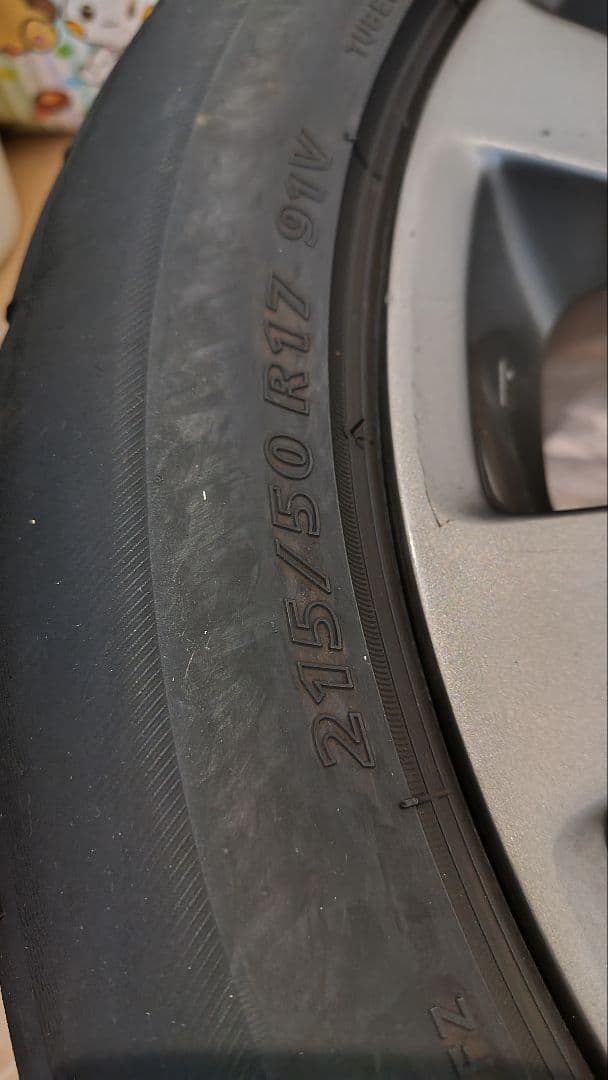 スバル純正17インチ4本ホイール　7JJ 55 PCD100 ガンメタリック塗装