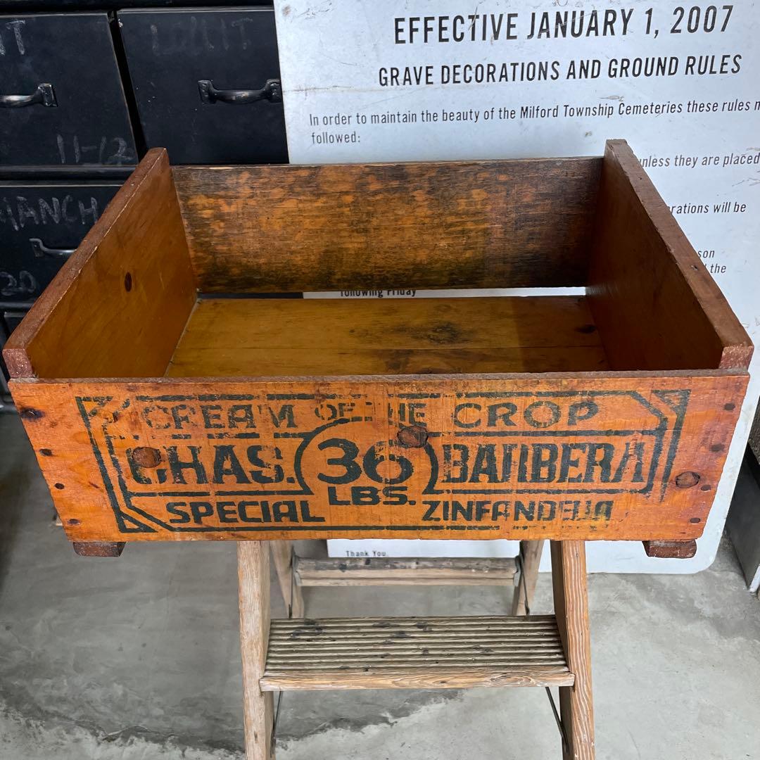 U.S.A ヴィンテージ 木箱 vintage wooden box