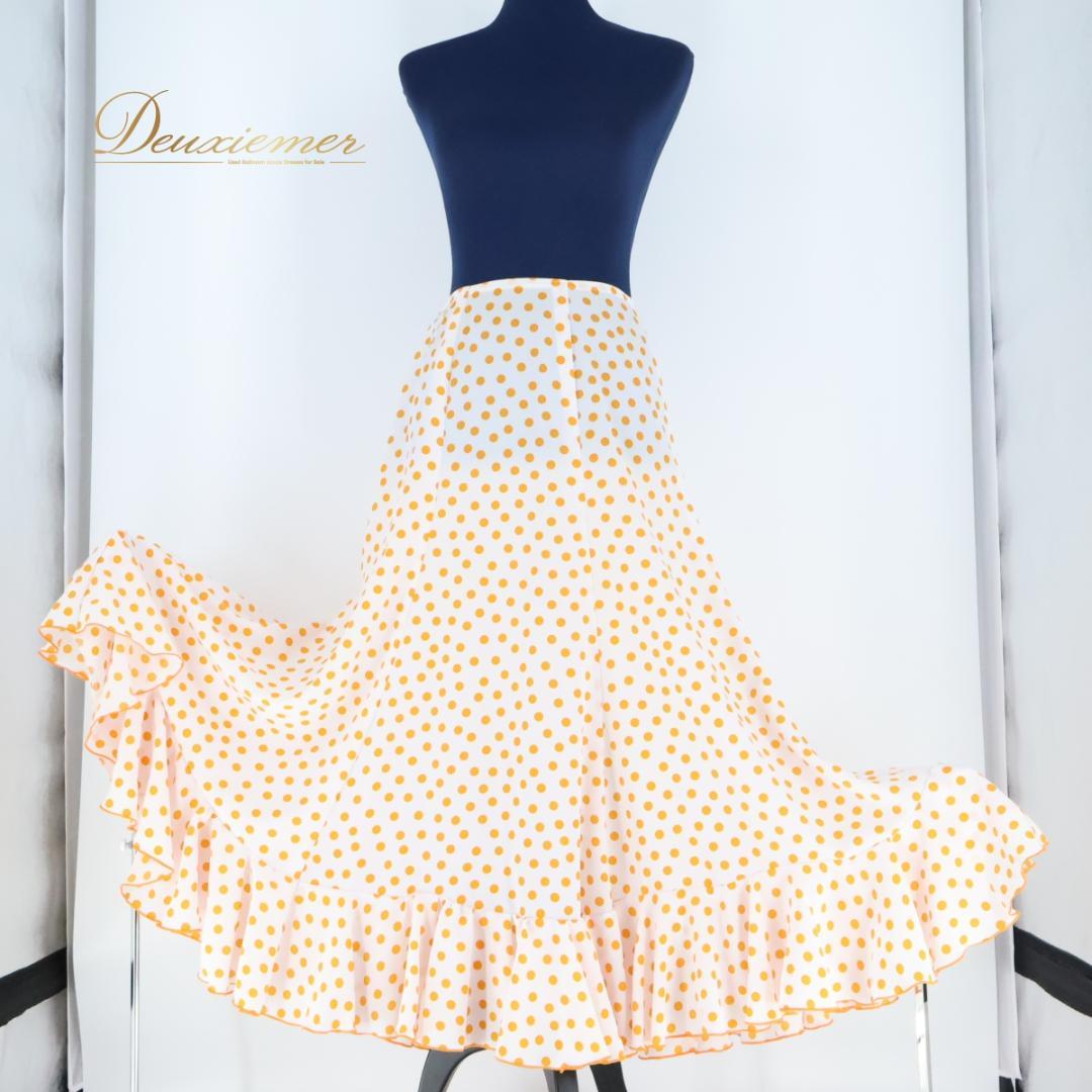 【美品 フラメンコ衣装】ホワイト HERMOSA IBERIA ペチコート