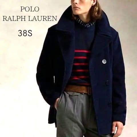 極美品✨️　現行タグ　ポロラルフローレン　ピーコート　ネイビー　ナポレオンコート