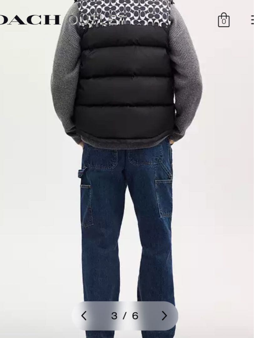 COACH シグネチャーダウンベスト