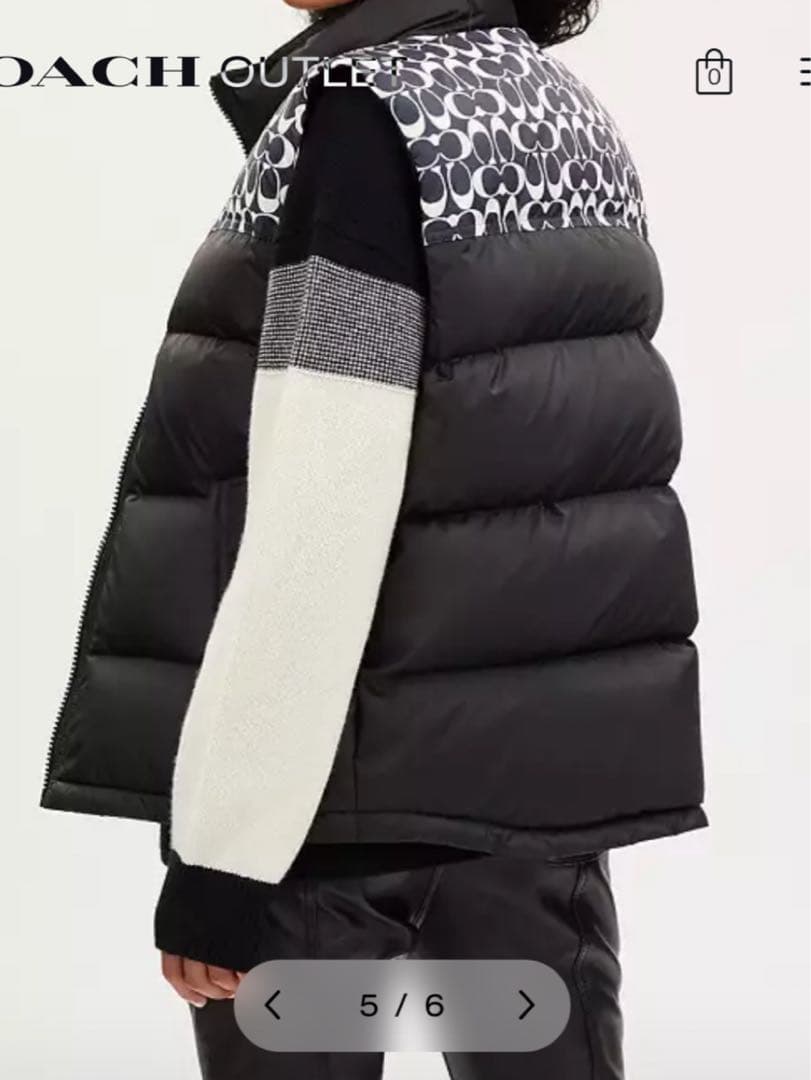 COACH シグネチャーダウンベスト
