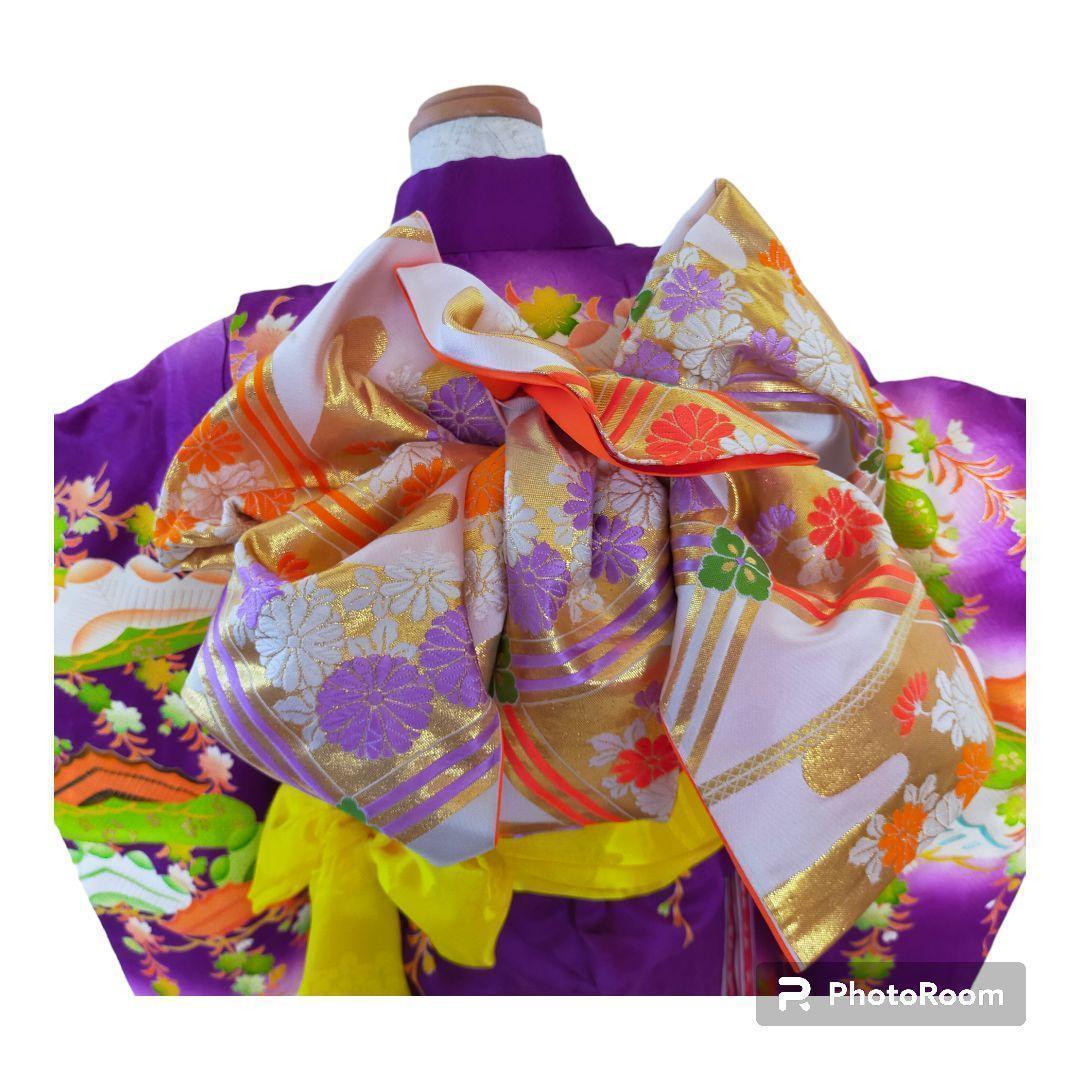 七五三 7歳 セットおしどり　桜　水流 081502