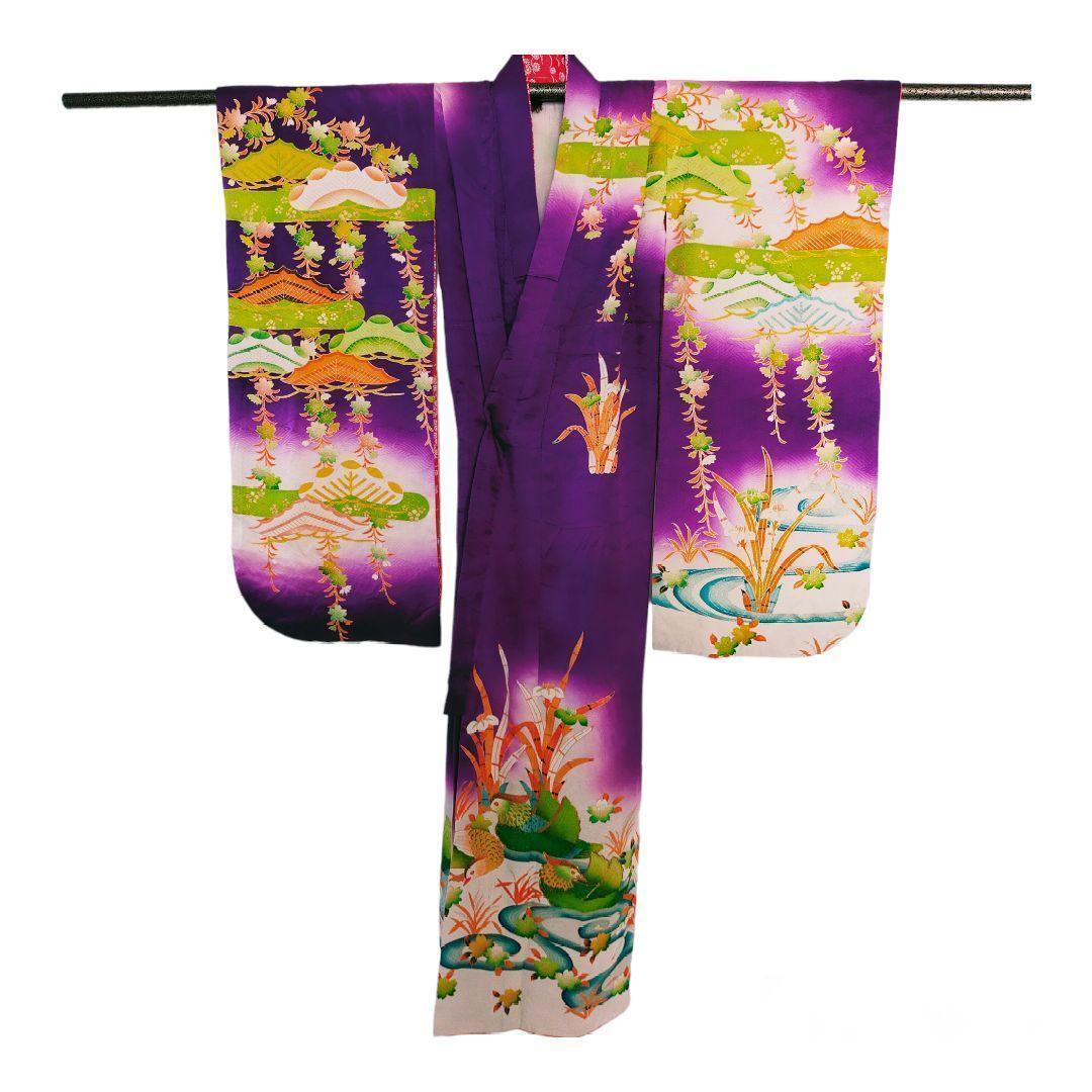 七五三 7歳 セットおしどり　桜　水流 081502