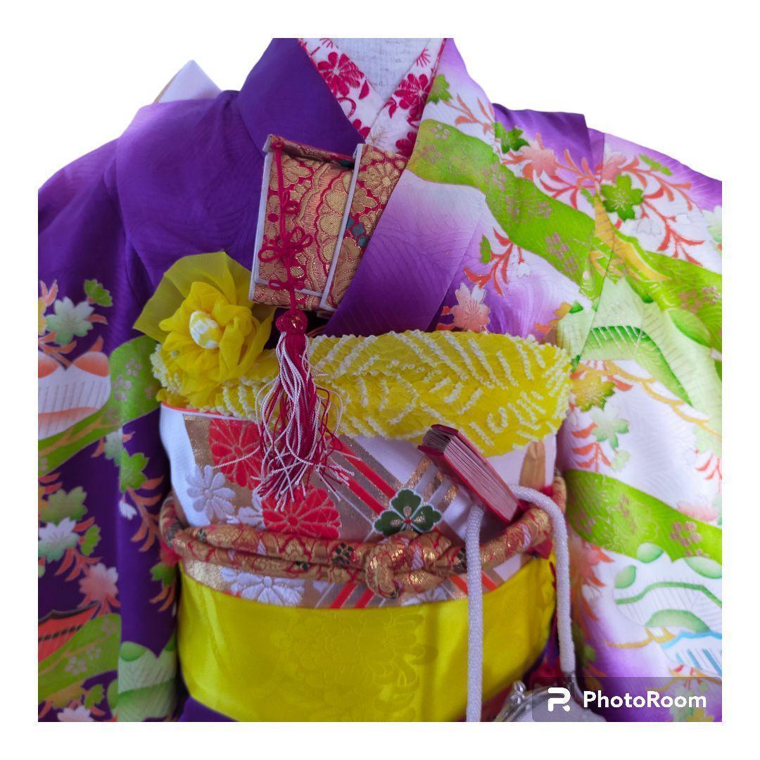 七五三 7歳 セットおしどり　桜　水流 081502