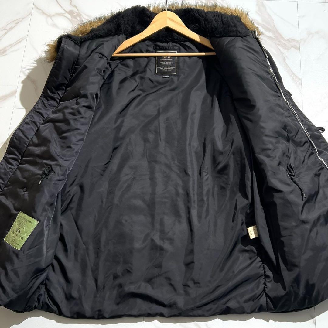 アルファインダストリーズ N-3B フライトジャケットy2k ブラック XL