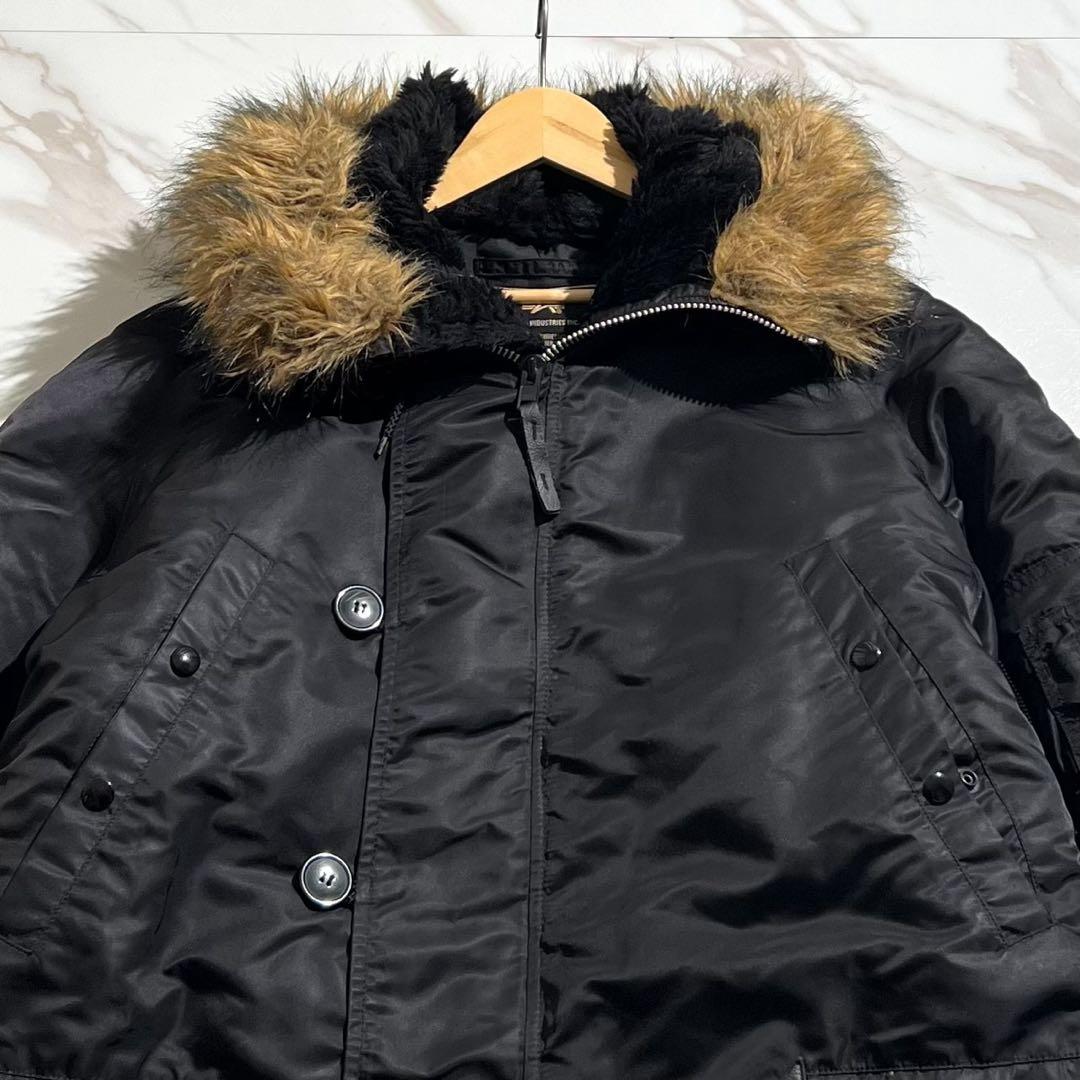 アルファインダストリーズ N-3B フライトジャケットy2k ブラック XL