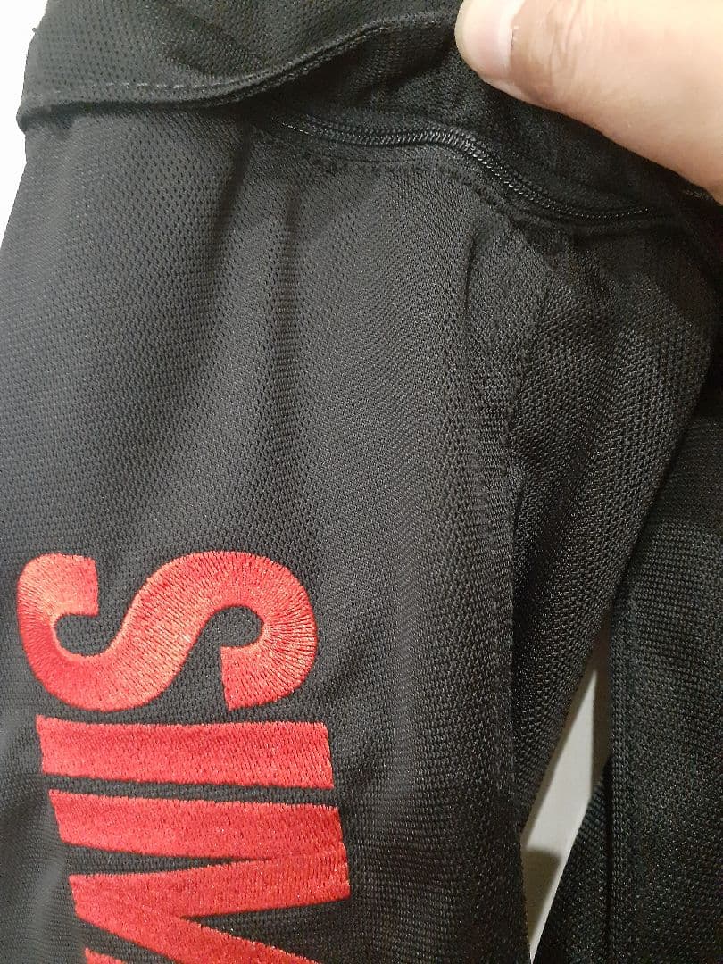 SIMPSON バイクジャケット M ブラック/レッド