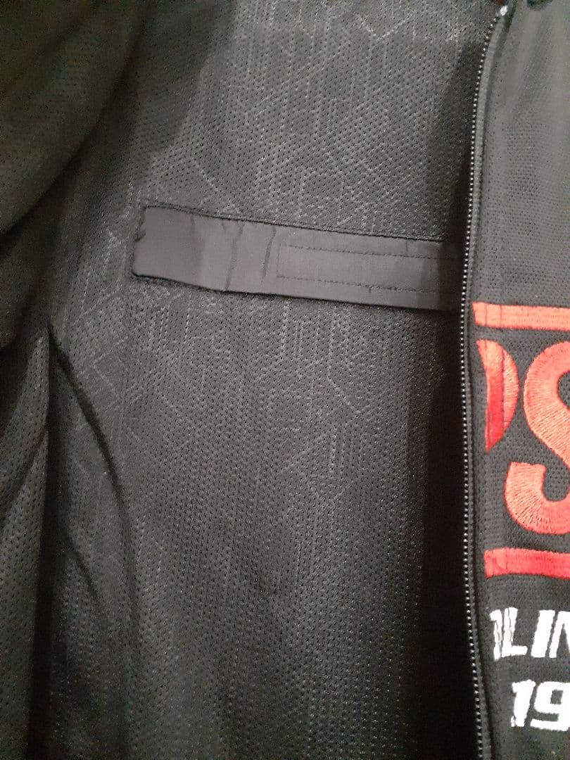 SIMPSON バイクジャケット M ブラック/レッド