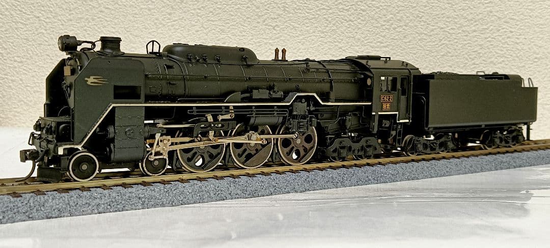 HOゲージ 天賞堂 Ｃ622号機蒸気機関車 No491、メンテナンス済