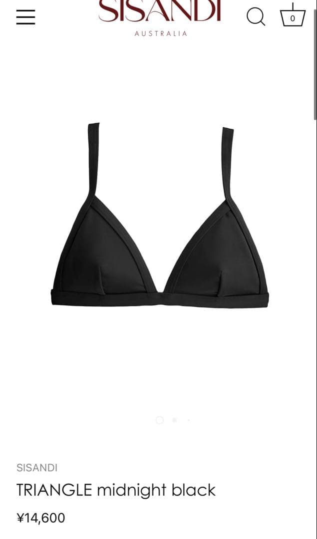 SISANDI triangle midnight black サイズ1