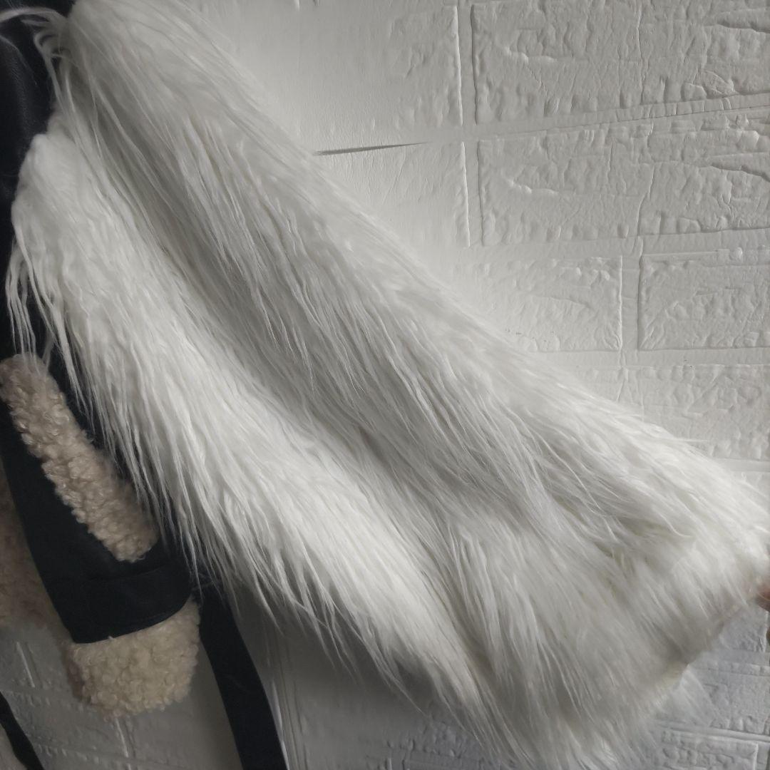 say✨ BELLE ETUDE　 ボリュームファーライダースジャケット