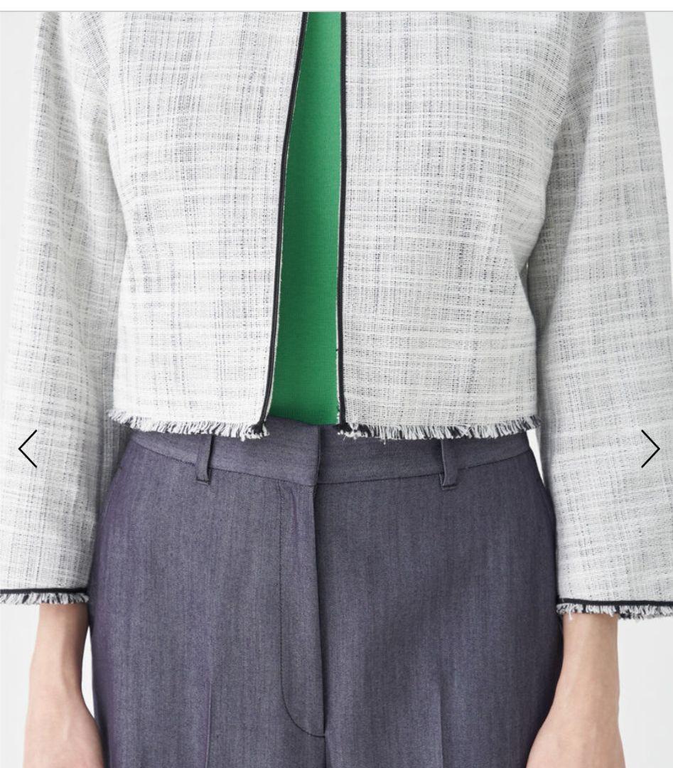 Ballsey　ボールジィ　ロングスラブツイード クルーネックジャケット