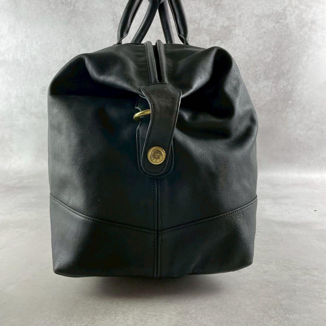 たいがまる様　COACH コーチ　ボストンバッグ　ドイツホック　ブラック　レザー