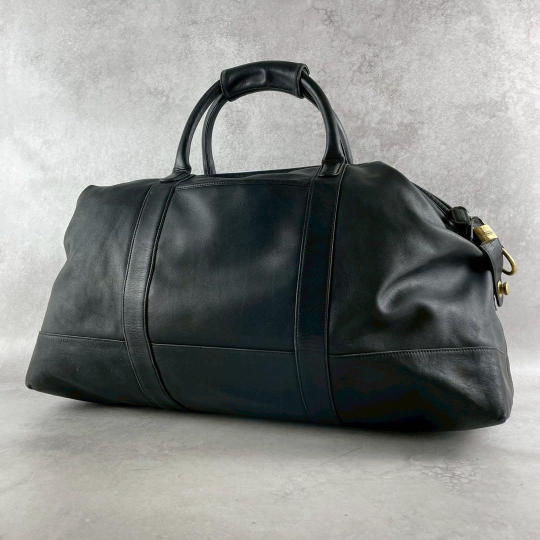 たいがまる様　COACH コーチ　ボストンバッグ　ドイツホック　ブラック　レザー