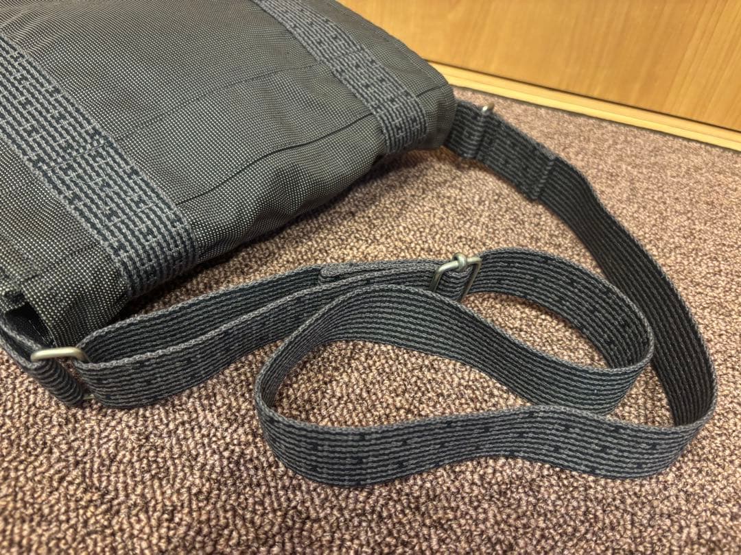 エルメス　エールライン　ショルダーバック　バサスPM グレー　キャンバス