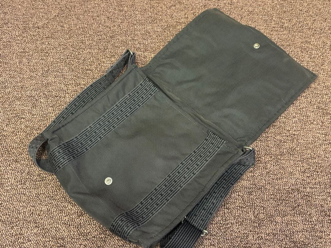 エルメス　エールライン　ショルダーバック　バサスPM グレー　キャンバス