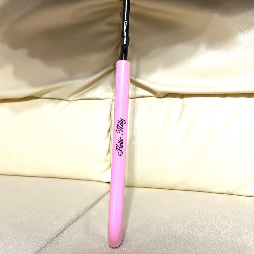 平成レトロ　サンリオ　ハローキティ　天使傘　フリル　ドット　ブラックピンク　レア